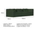 Sofá 3 Lugares Billy 180cm Orgânico Luxo Recepção Linho Verde