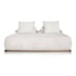 Sofá 3 Lugares Decoração Lazer Sala Ibiza SPZ 180cm Bouclé Branco