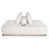 Sofá 3 Lugares Decoração Lazer Sala Ibiza SPZ 180cm Bouclé Branco