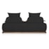 Sofá 3 Lugares Decoração Lazer Sala Ibiza SPZ 180cm Bouclé Preto