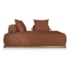 Sofá 3 Lugares Decoração Lazer Sala Ibiza SPZ 180cm Bouclé Terracota