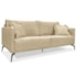 Sofá 3 Lugares Escritório Recepção Calypso SPZ 180cm Linho Dourado