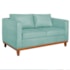 Sofá 3 Lugares Europa 180 cm Estilo Conforto e Elegância Suede Azul Tiffany - Amarena Móveis