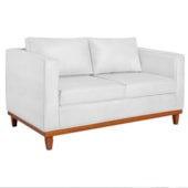 Sofá 3 Lugares Europa 180 cm Estilo Conforto e Elegância Suede Branco - Amarena Móveis