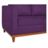 Sofá 3 Lugares Europa 180 cm Estilo Conforto e Elegância Suede Roxo - Amarena Móveis