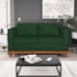 Sofá 3 Lugares Europa 180 cm Estilo Conforto e Elegância Suede Verde - Amarena Móveis