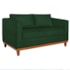 Sofá 3 Lugares Europa 180 cm Estilo Conforto e Elegância Suede Verde - Amarena Móveis