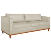 Sofa 3 Lugares Europa 180cm Estilo Conforto e Elegancia Bouclé Bege - Amarena Móveis