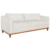 Sofa 3 Lugares Europa 180cm Estilo Conforto e Elegancia Bouclé Branco - Amarena Móveis