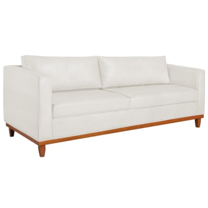 Sofa 3 Lugares Europa 180cm Estilo Conforto e Elegancia Bouclé Branco - Amarena Móveis