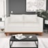 Sofa 3 Lugares Europa 180cm Estilo Conforto e Elegancia Bouclé Branco - Amarena Móveis
