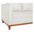 Sofa 3 Lugares Europa 180cm Estilo Conforto e Elegancia Bouclé Branco - Amarena Móveis