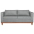 Sofa 3 Lugares Europa 180cm Estilo Conforto e Elegancia Bouclé Cinza - Amarena Móveis
