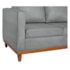 Sofa 3 Lugares Europa 180cm Estilo Conforto e Elegancia Bouclé Cinza - Amarena Móveis