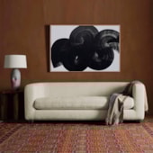 Sofá 3 Lugares Luxo Recepção Escritorio Sala Veneza 180cm Bouclé Bege