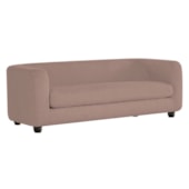 Sofá 3 Lugares Luxo Recepção Escritorio Sala Veneza 180cm Linho Rose