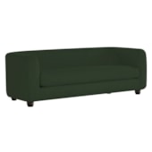 Sofá 3 Lugares Luxo Recepção Escritorio Sala Veneza 180cm Linho Verde