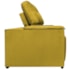Sofá 3 Lugares Luxo Recepção Escritorio Sala Vicenza 175cm Suede Amarelo