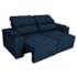 Sofá 3 Lugares Luxo Recepção Escritorio Sala Vicenza 175cm Suede Azul Marinho