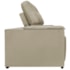 Sofá 3 Lugares Luxo Recepção Escritorio Sala Vicenza 175cm Suede Bege