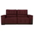 Sofá 3 Lugares Luxo Recepção Escritorio Sala Vicenza 175cm Suede Bordo