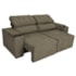 Sofá 3 Lugares Luxo Recepção Escritorio Sala Vicenza 175cm Suede Cappuccino