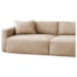 Sofá 3 Lugares Velaris 200cm Sala de Estar Luxo Recepção Conforto Escritório Linho Bege