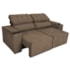 Sofá Cama Retrátil Sala Vicenza 175cm Suede Marrom