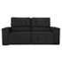 Sofá Cama Retrátil Sala Vicenza 175cm Suede Preto