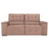 Sofá Cama Retrátil Sala Vicenza 175cm Suede Rose