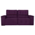 Sofá Cama Retrátil Sala Vicenza 175cm Suede Roxo