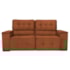 Sofá Cama Retrátil Sala Vicenza 175cm Suede Terracota