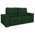 Sofá Cama Retrátil Sala Vicenza 175cm Suede Verde