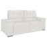 Sofá Cama Retrátil Sala Vicenza 210cm Bouclé Branco