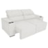 Sofá Cama Retrátil Sala Vicenza 210cm Bouclé Branco