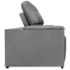 Sofá Cama Retrátil Sala Vicenza 210cm Bouclé Cinza