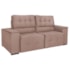 Sofá Cama Retrátil Sala Vicenza 210cm Linho Rose