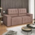 Sofá Cama Retrátil Sala Vicenza 210cm Linho Rose