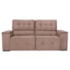 Sofá Cama Retrátil Sala Vicenza 210cm Linho Rose