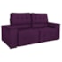 Sofá Cama Retrátil Sala Vicenza 210cm Suede Roxo