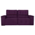 Sofá Cama Retrátil Sala Vicenza 210cm Suede Roxo