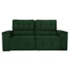 Sofá Cama Retrátil Sala Vicenza 210cm Suede Verde