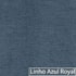 Sofá Curvo 2 Lugares Orgânico Sala Recepção Escritório Decorativo Luxo Panamá 140cm Linho Azul Royal