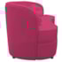 Sofá Curvo 2 Lugares Orgânico Sala Recepção Escritório Decorativo Luxo Panamá 140cm Suede Pink