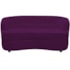 Sofá Curvo 2 Lugares Orgânico Sala Recepção Escritório Decorativo Luxo Panamá 140cm Suede Roxo