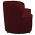Sofá Curvo 2 Lugares Orgânico Sala Recepção Escritório Decorativo Luxo Panamá 160cm Suede Bordo