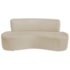Sofá Curvo 3 Lugares Amsterdã 160cm Suede Bege