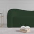 Sofá Curvo 3 Lugares Organico Sala Recepção Escritório Coréia 180cm Linho Verde