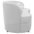 Sofá Curvo 3 Lugares Orgânico Sala Recepção Escritório Decorativo Luxo Panamá 185cm Bouclé Branco