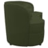 Sofá Curvo 3 Lugares Orgânico Sala Recepção Escritório Decorativo Luxo Panamá 185cm Linho Verde